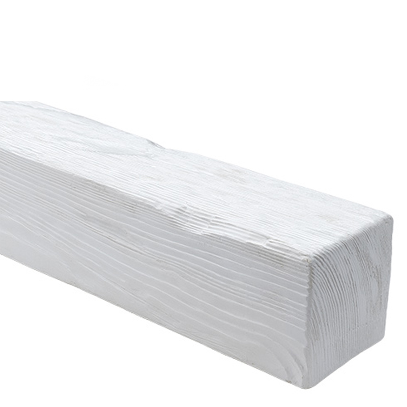 DecoWood Fehér-120 Modern poliuretán gerenda, festhető - 3 méteres (ED 106)