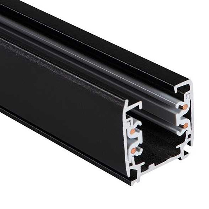 TEAR N Sínes LED lámpa rendszer (3F) - sín 1 méter (fekete) 5 év garanciával