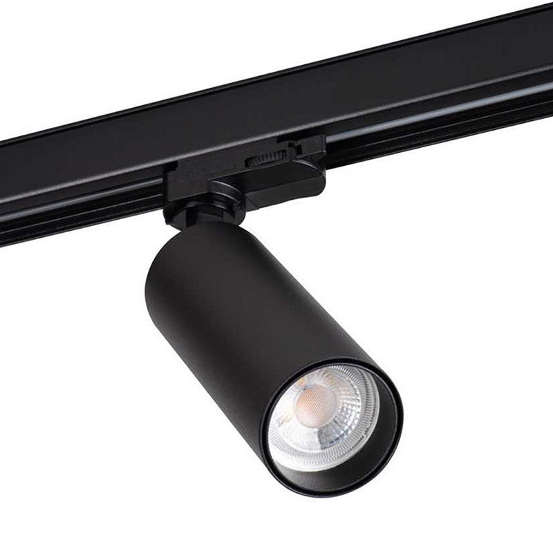 - ATL2 sínes LED lámpatest, GU10 foglalattal, fekete
