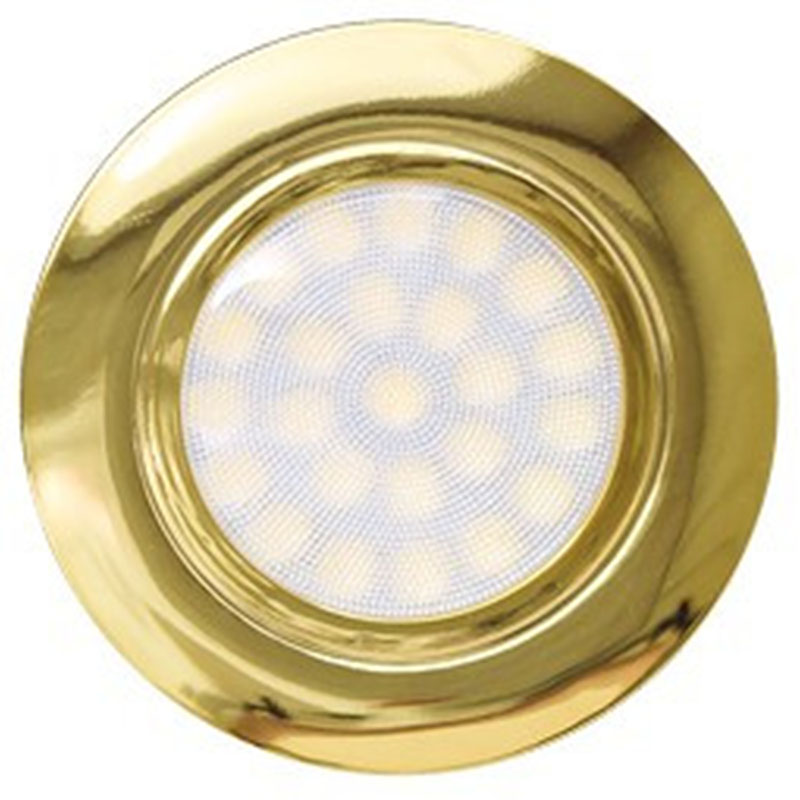 Mini LED spot lámpatest (4W) arany, természetes fehér, kör