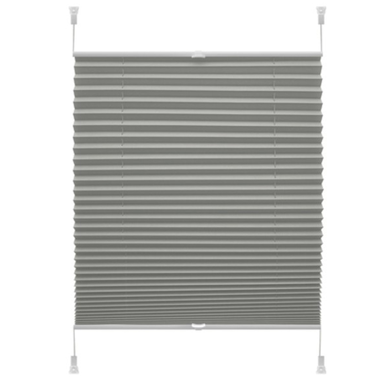 Thermo hőszigetelő és sötételő pliszé (harmónikaroló) - Szürke, tetőablakra - ablakra - ajtóra: 68x210 cm