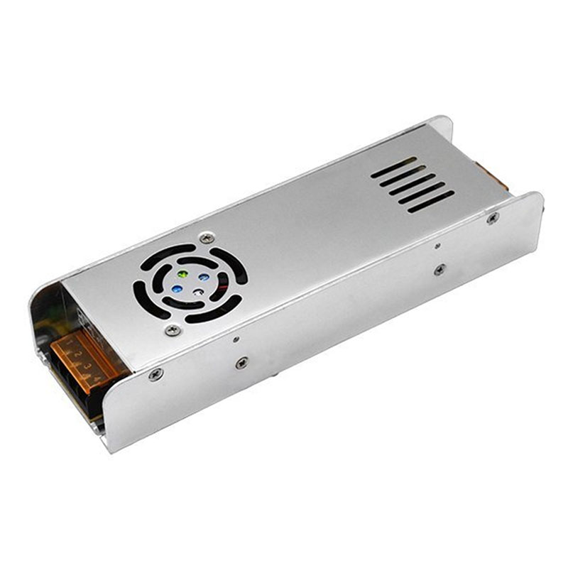 LED tápegység 12 Volt - fém házas, ipari (360W/30A) Slim, ventilátor, OP