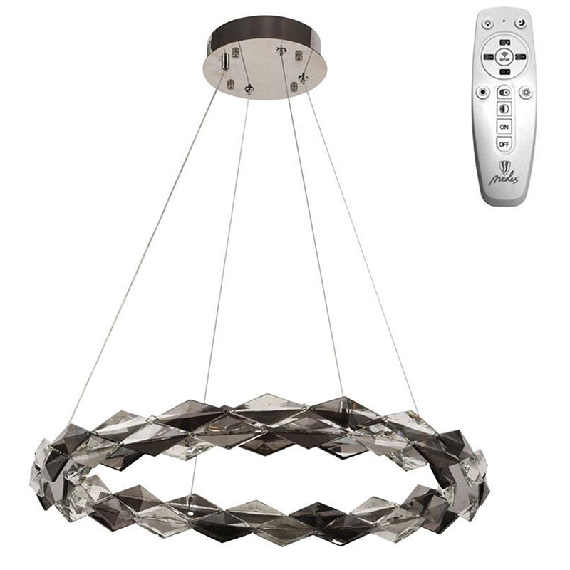 Kristály csillár - J6327/CH design LED függeszték (40W) távirányítható fényszín és fényerő