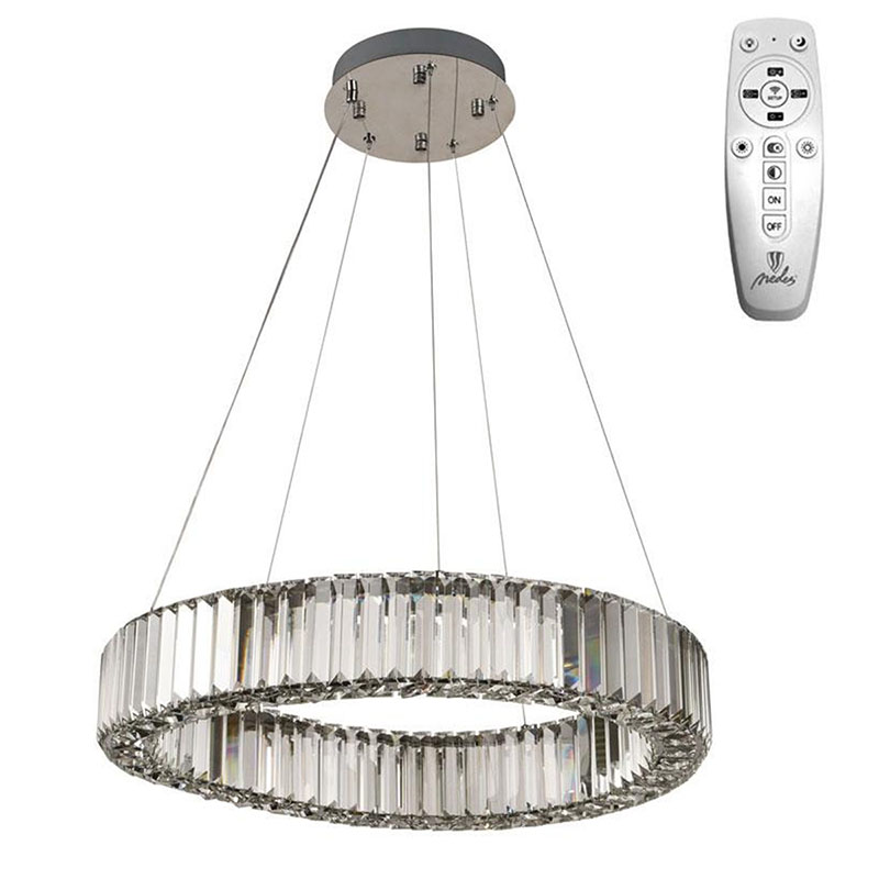 Mennyezeti LED design csillár: J6324/CH (40W) - Színhőmérséklet és fényerő szabályzás!