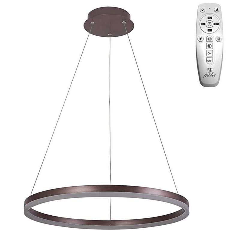 Mennyezeti LED design csillár: J4308/BR (42W) - Színhőmérséklet és fényerő szabályzás!