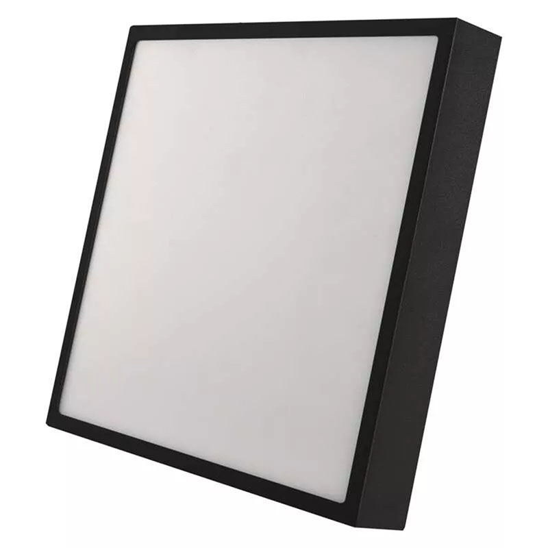Nexxo LED mennyezeti lámpa fekete színű, szögletes kerettel (28.5W) meleg+természetes fehér