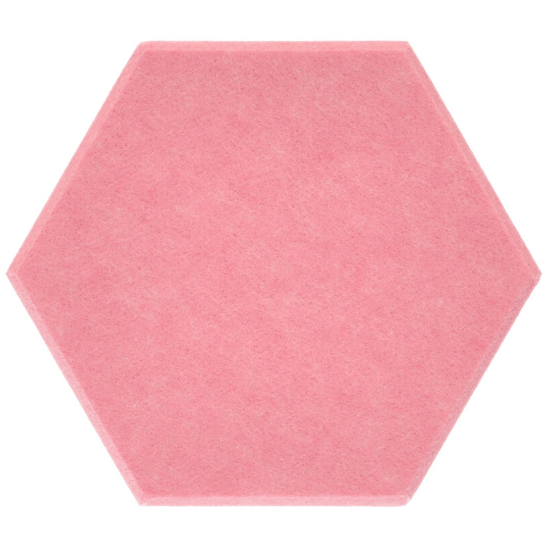 Hatszög alakú (méhsejt) filcpanel - filcből készült puha falburkoló (26-os pink színben)