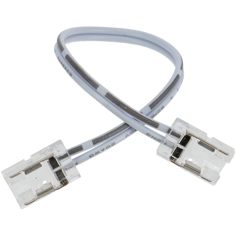 GTLED forrasztásmentes sarokelem csatlakozó egyszínű COB LED szalag toldásához (8 mm - 2 eres) 14 cm vezetékkel