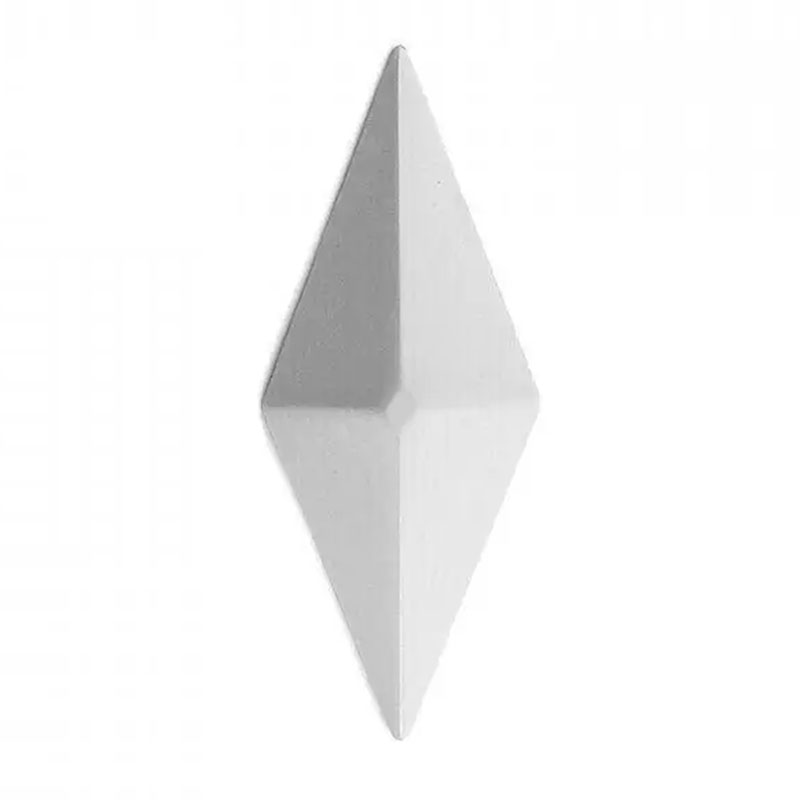 Poliuretán mini dekor: 2 db rombusz alapú gúla 14 x 5 cm  (A 695)