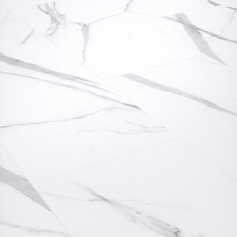 BiClick XXL Vinyl padlóburkoló lap, klikkes - Snow Carrara (4 mm) - 23/32-es kopásállóság, vízálló