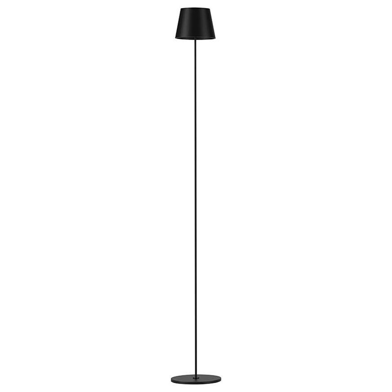 Állólámpa beépített LED fényforrással, érintős vezérléssel, tölthető (4W) meleg fehér, fekete, kör alakú, állítható magasság