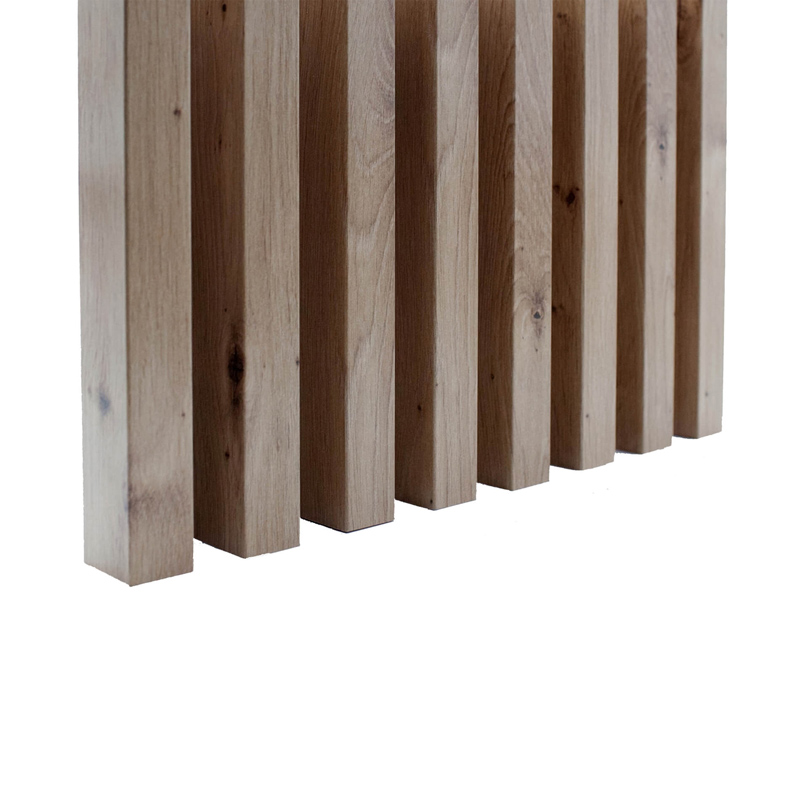Lamella léc falra, famintás falburkoló léc (275 cm x 3 cm x 4 cm) - Artisan tölgy