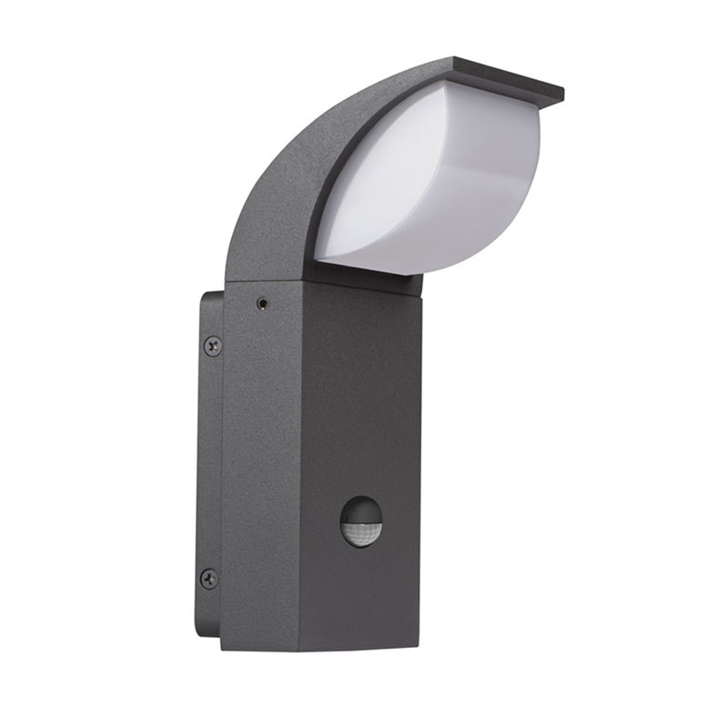 Abete mozgásérzékelős kültéri LED oldalfali lámpa (7W) természetes fehér, 20 cm