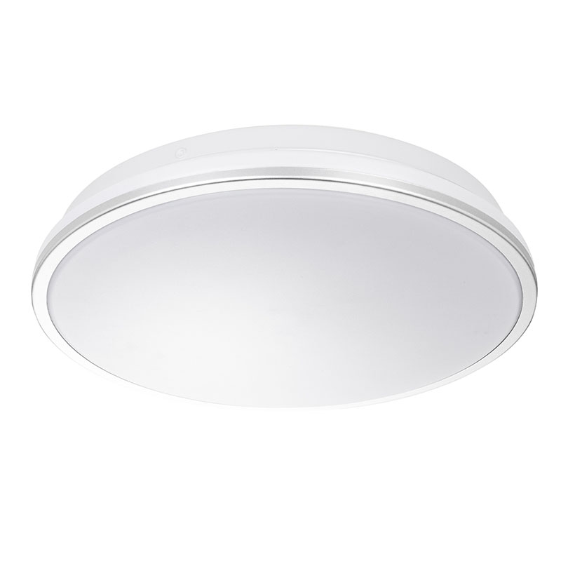 Olivia mennyezeti LED lámpa, kör alakú, (15W/1300lm) természetes fehér, ezüst