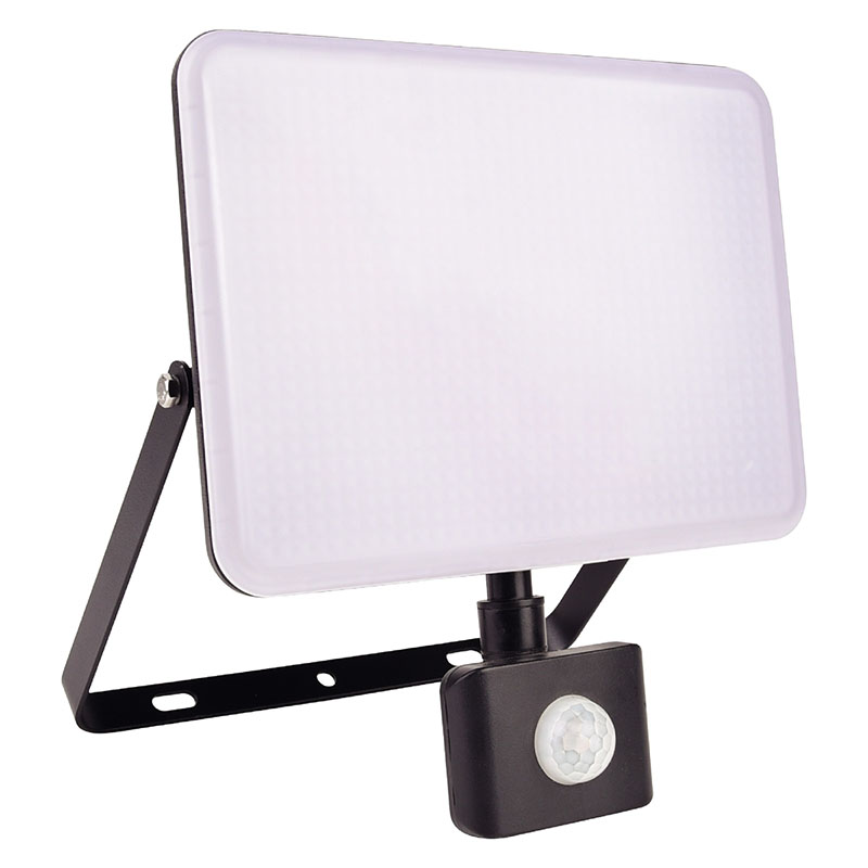 Slim SMD keret nélküli, mozgásérzékelős LED reflektor (50W/4750lm) természetes fehér