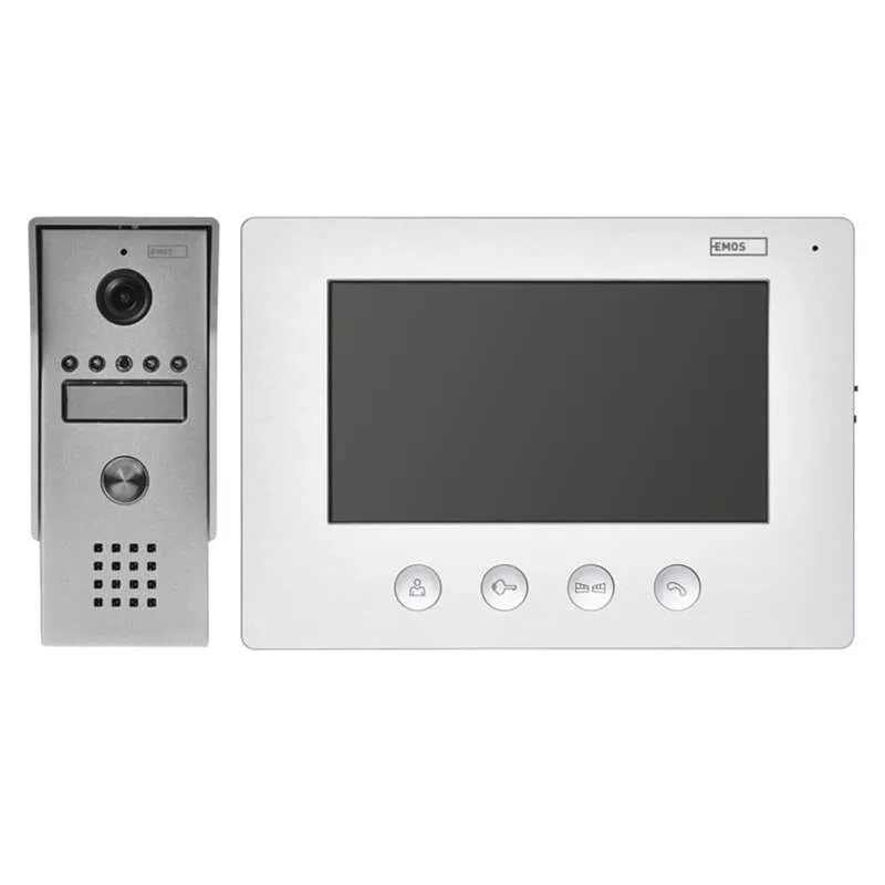 H-Series videó kaputelefon szett (LCD monitor + kameraegység) ezüst