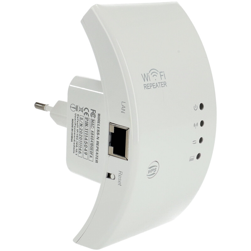 Wi-Fi Repeater, jelerősítő (230V) fehér