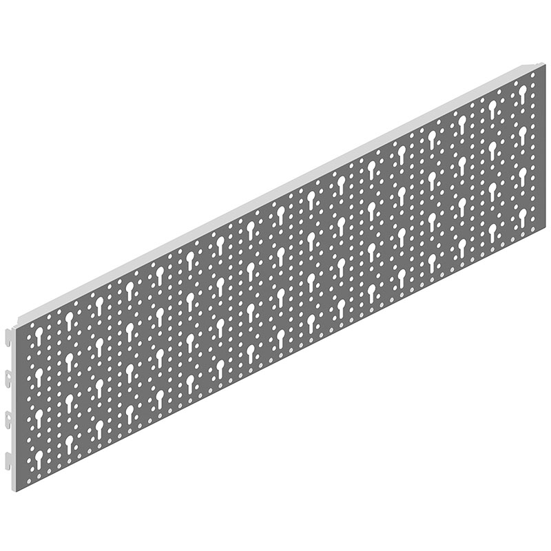 - Perforált lemezes szerszámfal: Perforált lemez hátlap (20x80 cm) ezüst (2 db)