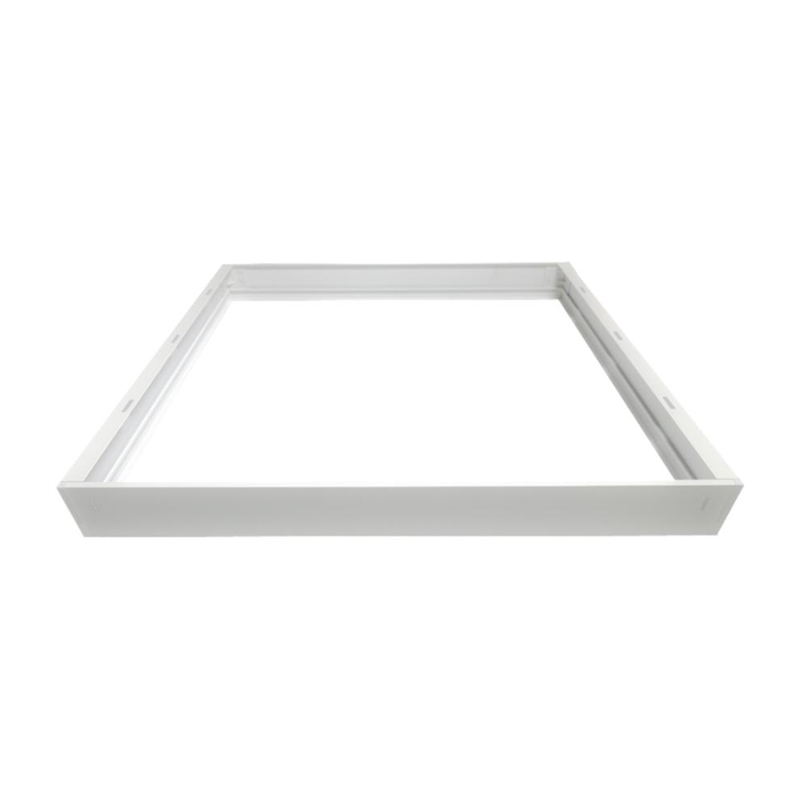 LED panel kiemelő, falonkívüli beépítőkeret (60x60x4.2cm) lapraszerelt, fehér
