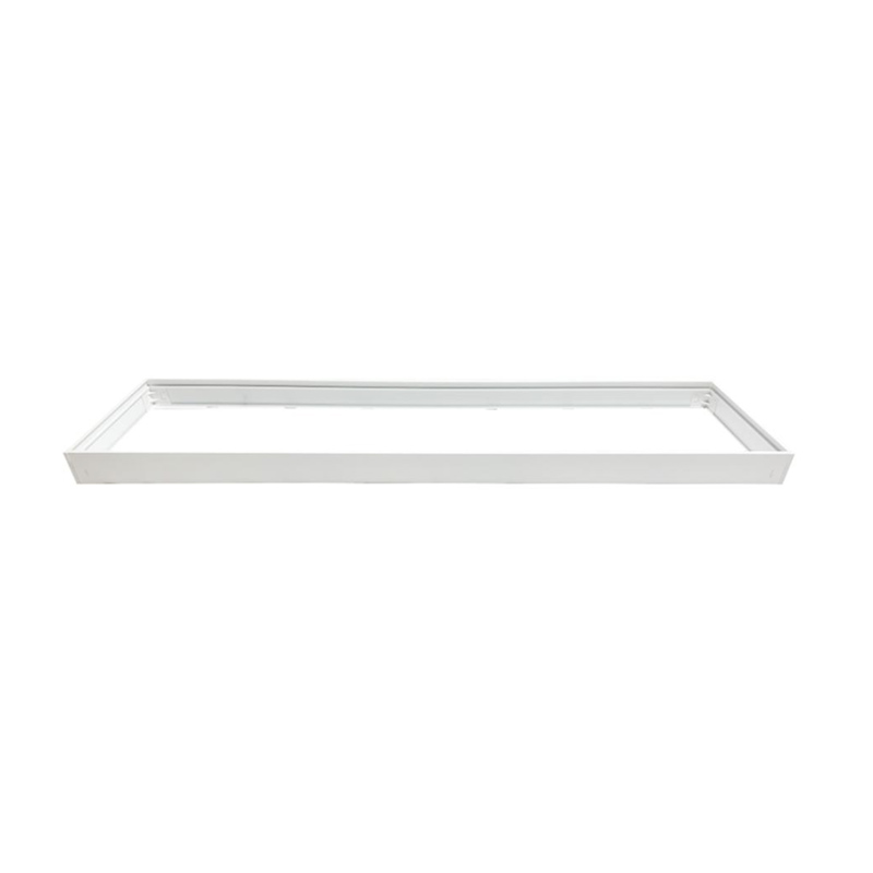 LED panel kiemelő, falonkívüli beépítőkeret (30x120x6.3cm) lapraszerelt, fehér