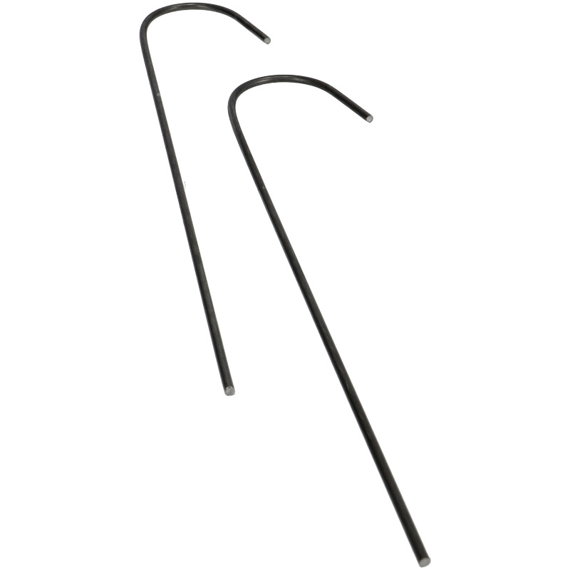 Leszúrható \"J\" alakú fémkapocs - 25 cm (10 darab)