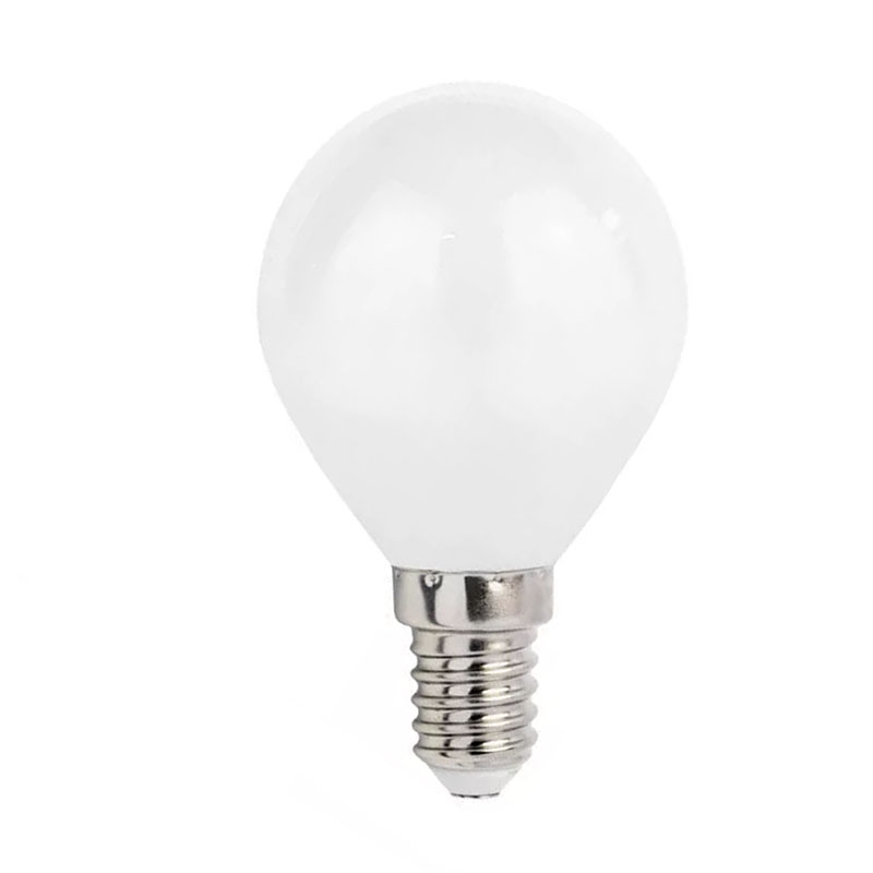 E14 LED lámpa (4W/300°) kisgömb - meleg fehér