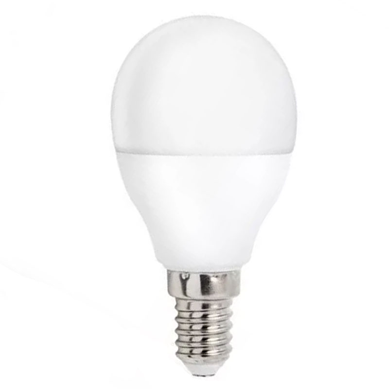E14 LED lámpa (8W/160°) kisgömb - meleg fehér