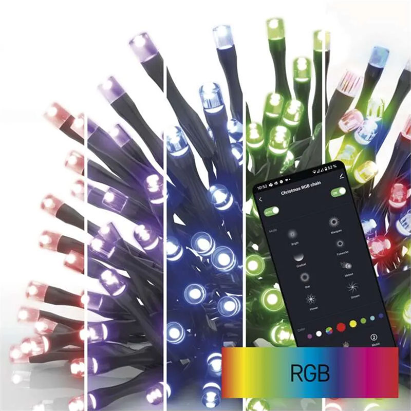 GoSmart LED fényfüzér - Wifi vezérléssel (8 m/80 LED) RGB, 64 világítási mód