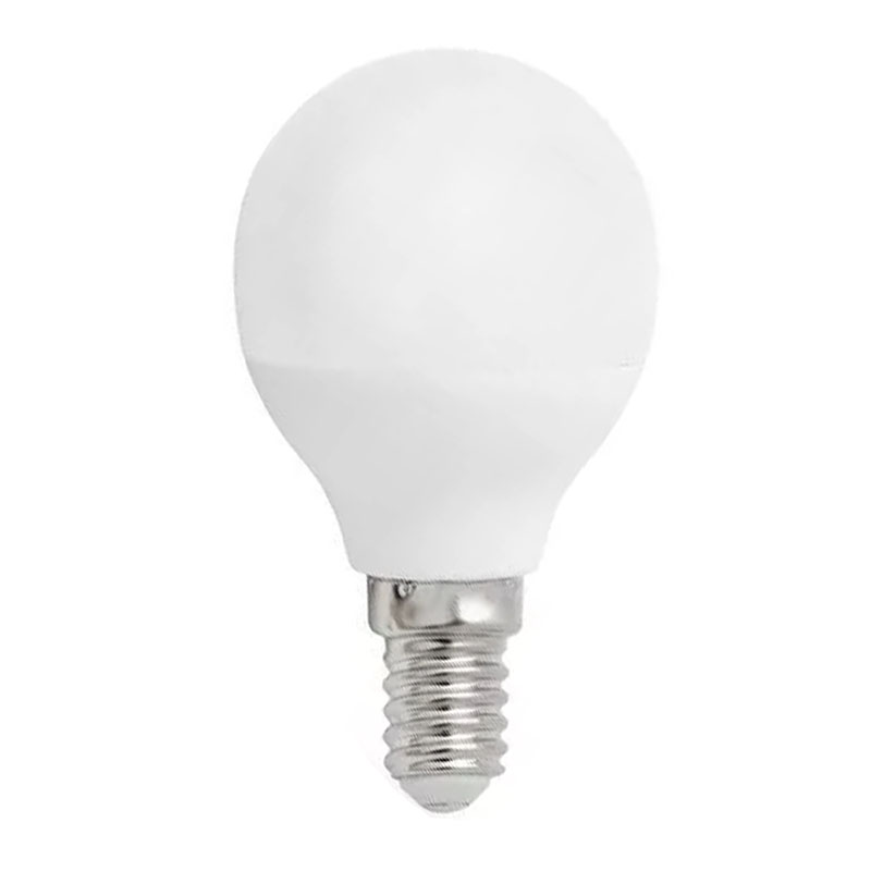 E14 LED lámpa (6W/160°) kisgömb - meleg fehér