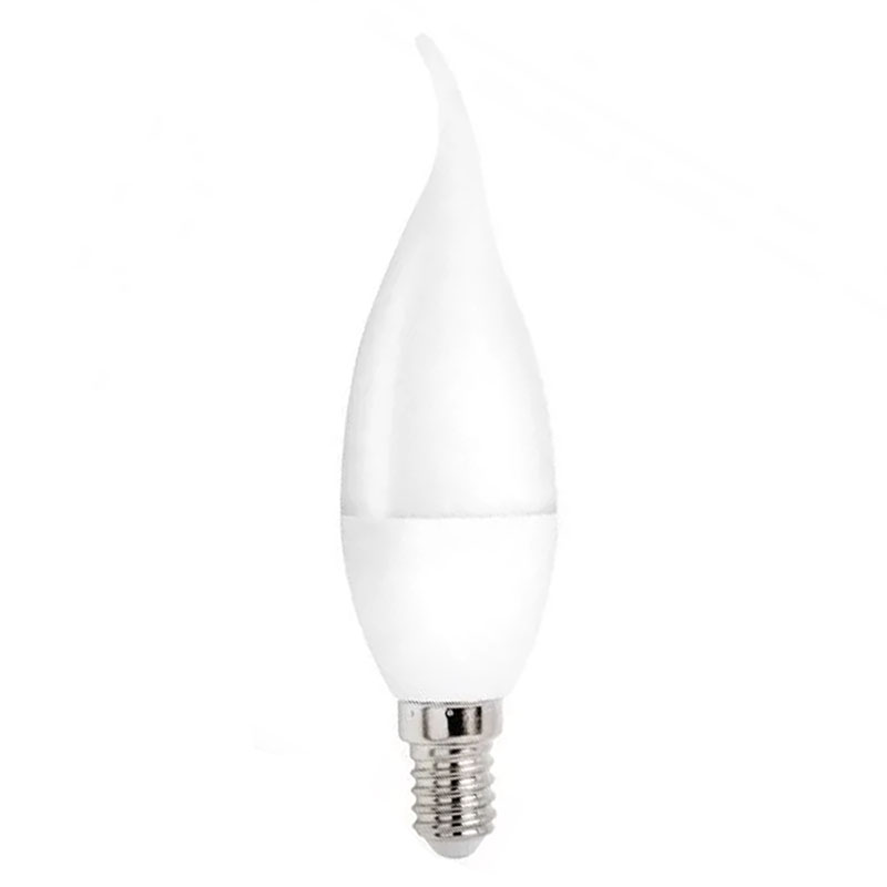 E14 LED lámpa (8W/160°) gyertya - meleg fehér
