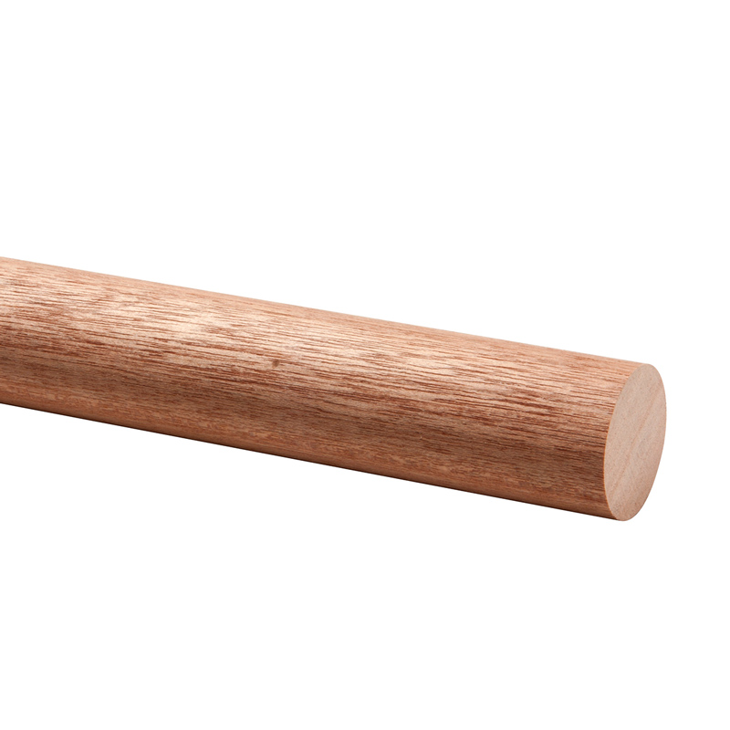 Solide kapaszkodó rendszer: korlát rúd, meranti színben (4.5cm/270 cm) fa