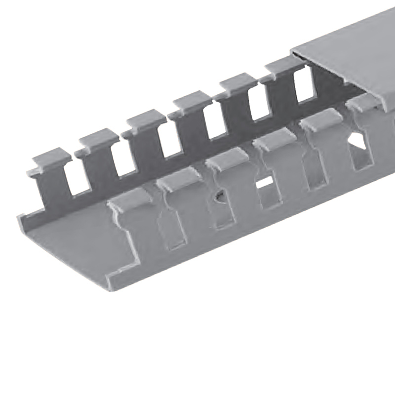 Perforált kábelcsatorna, 80x40 mm, szürke színben - 2 m
