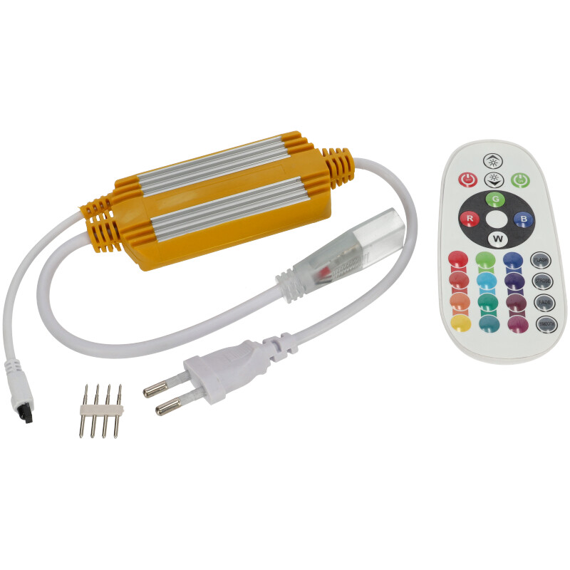 2835 SMD RGB LED fénykábelhez betáp és távirányító (max 50 méter RGB fénykábelhez)