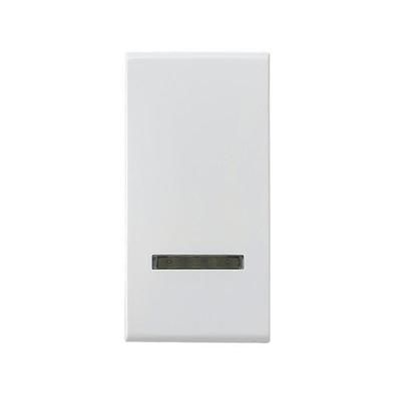 Moduláris kapcsoló, egy pólusú, jelzőfénnyel, MV45 1 modul, fehér