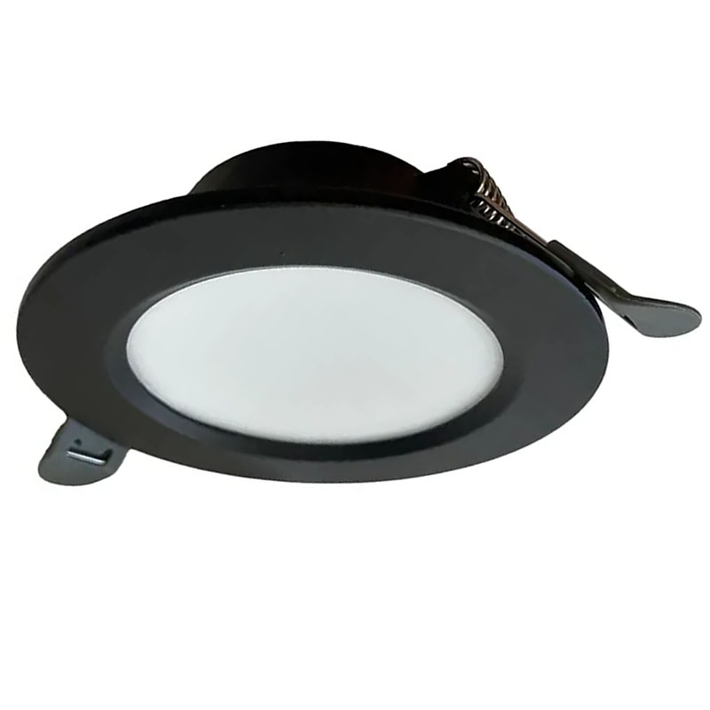 Süllyeszthető LED panel, fekete (100 mm - kör) 7.5W - természetes fehér LDL321B
