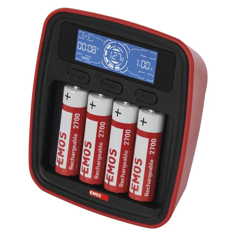 Akkumulátor töltő BCN-42D + 4 db AA 2600 mAh tölthető elem