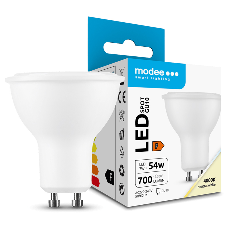 LED lámpa GU10 (7W/110°) temészetes fehér