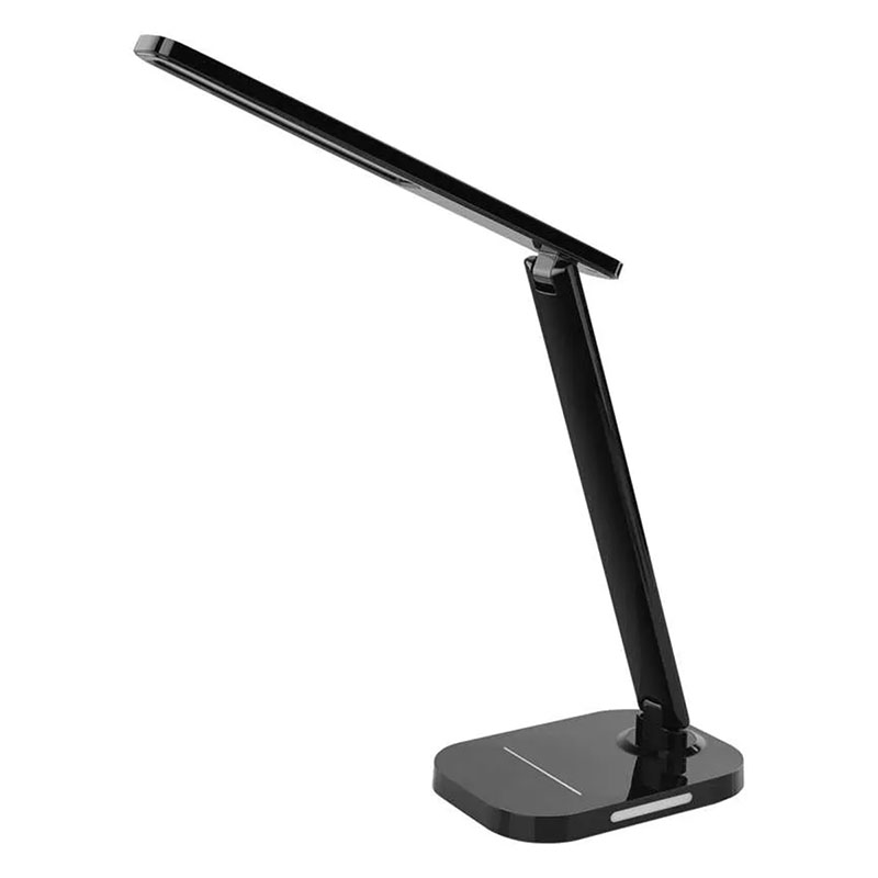 Carson asztali LED lámpa (6W) fekete, változtatható színhőmérséklet, + USB töltő