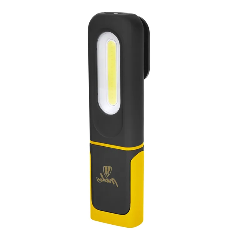 LED munkalámpa (5W COB - 3W SMD) akkus, fekete-sárga