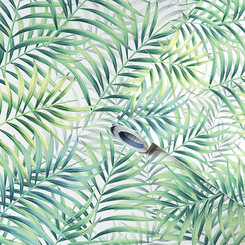 Öntapadós Deco prémium fólia - tapéta - zöld levelek (90 x 260 cm tekercs)