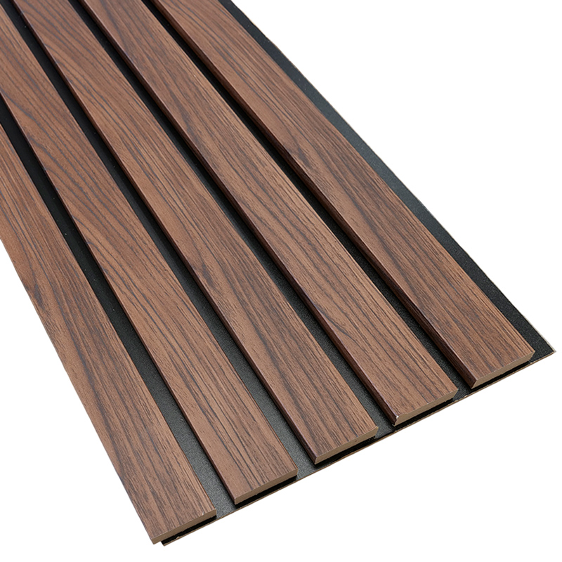 Fa hatású lamella, falburkolat - széles lamellával (260cm x 30cm x 1.5cm) - dió+fekete