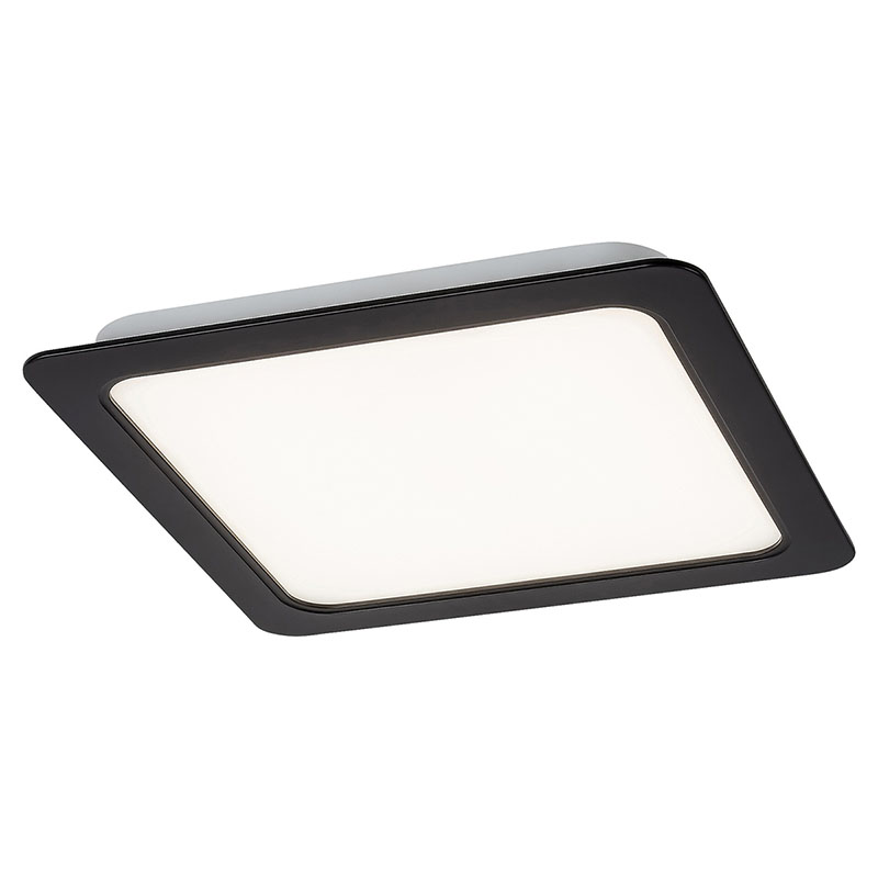 Shaun mennyezeti LED lámpa négyzet alakú (24W/2300lm) természetes fehér, fekete, süllyeszthető