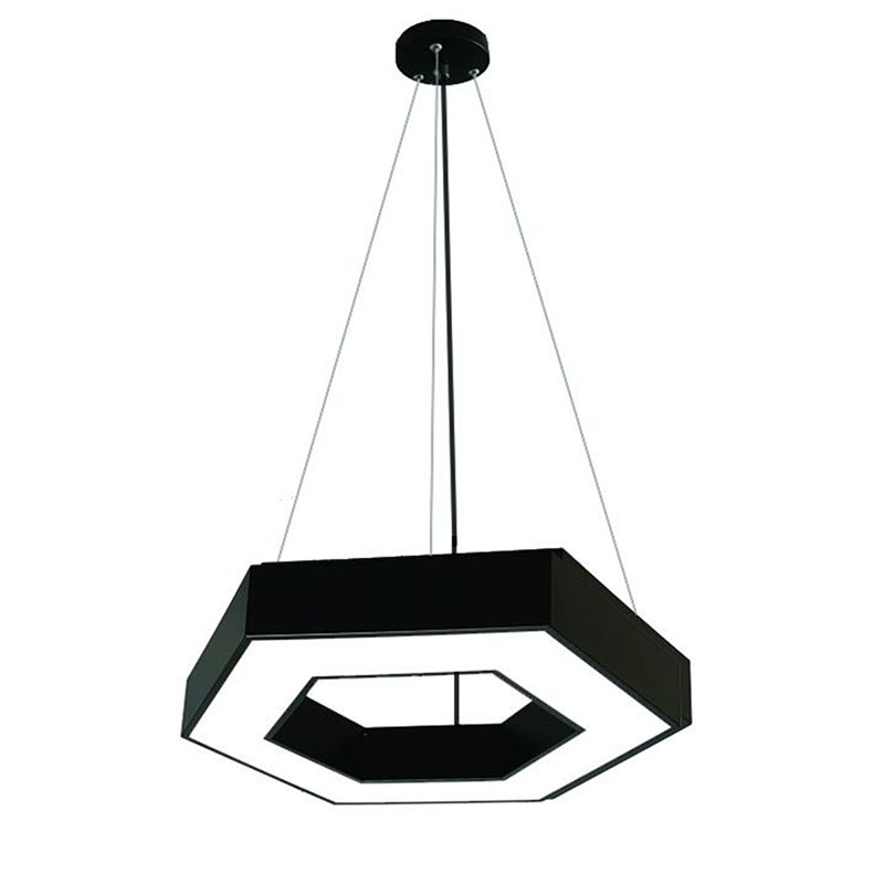 Design LED csillár (40W) fekete színű - természetes fehér