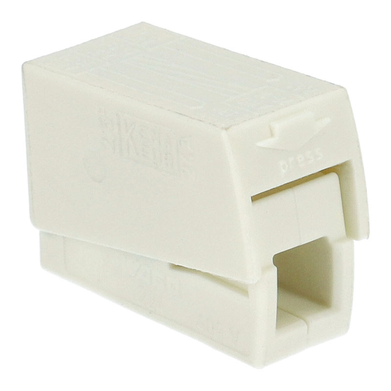 224 Wago csillárkapocs (2X2.5 mm²), fehér