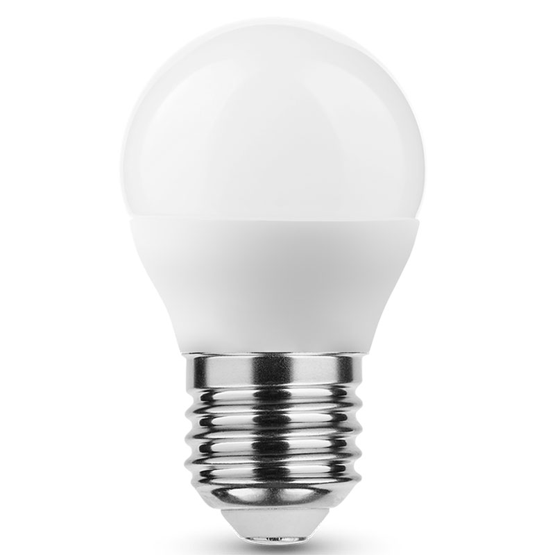 E27 LED lámpa (4.9W/360°) kisgömb - természetes fehér