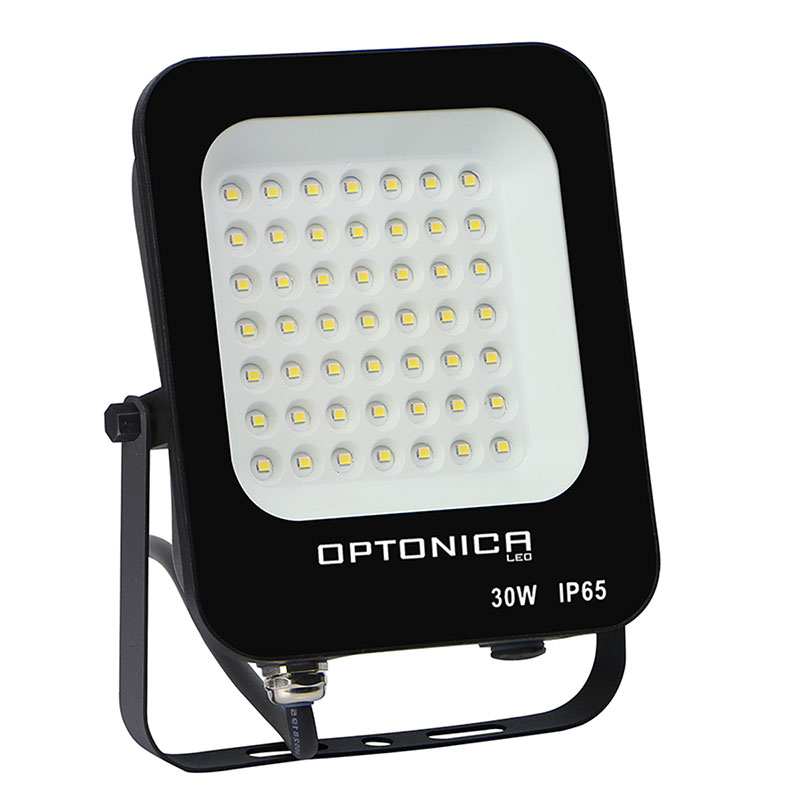 SMD LED reflektor fekete (30W/2700lm) - Hideg fehér