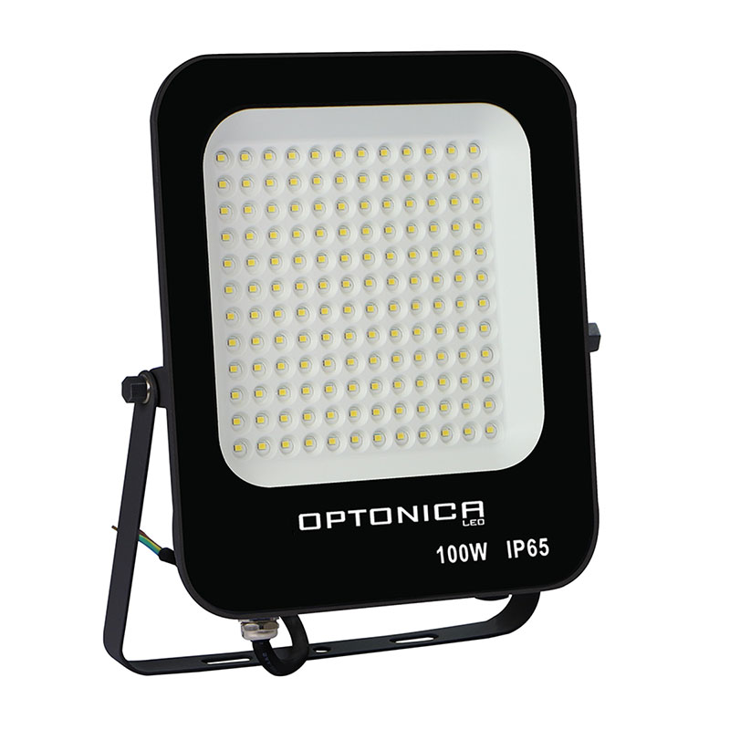 SMD LED reflektor fekete (100W/9000lm) - Természetes fehér
