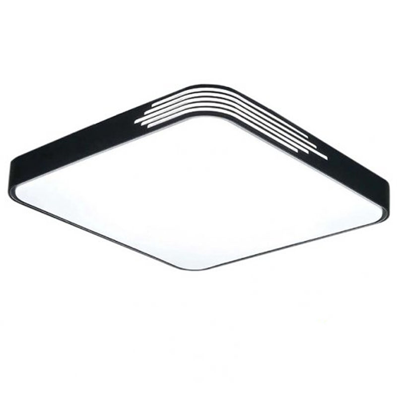 Mennyezeti LED lámpa, négyzet alakú (96W/9120lm) változtatható színhőmérséklet, dimmelhető, fekete