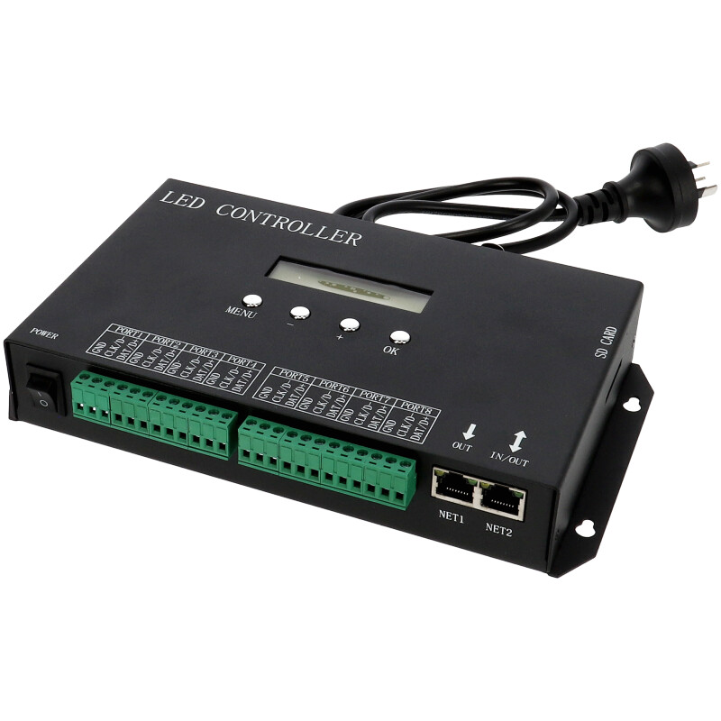 DMX512 Futófény vezérlő digitális RGB, RGBW LED szalaghoz