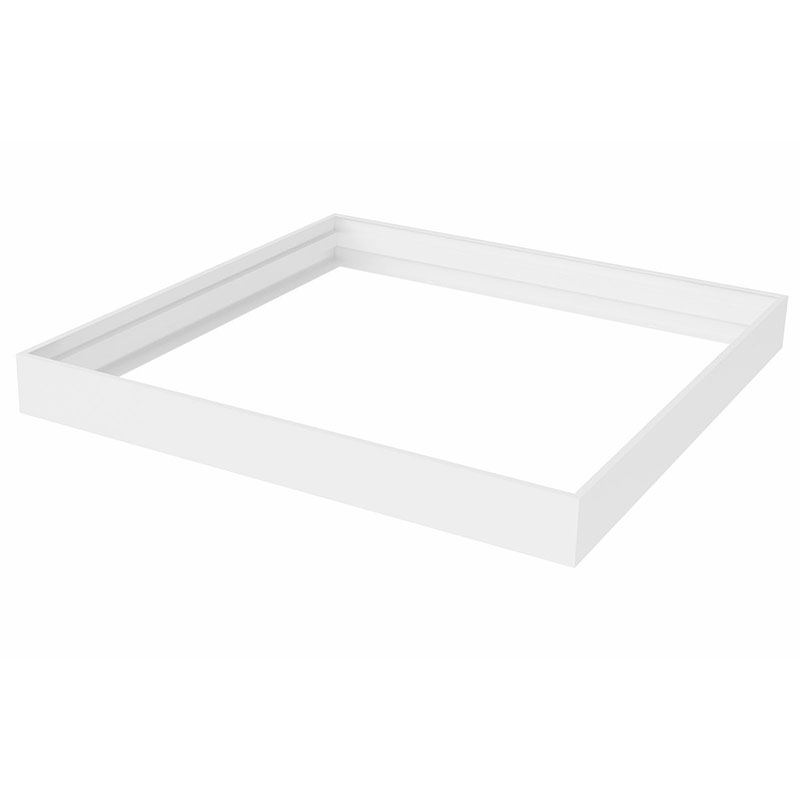 LED panel kiemelő, falonkívüli beépítőkeret (60x60x6.3cm) lapraszerelt, fehér
